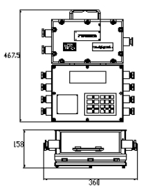 ICS-ST-Z礦用隔爆兼本安型皮帶秤主機(jī)